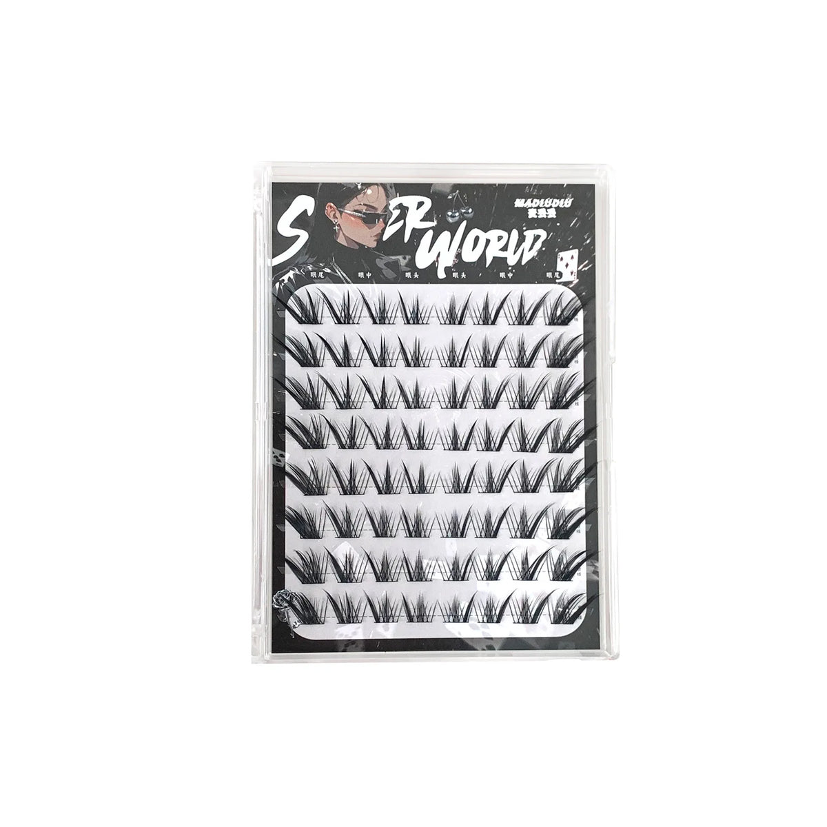 Glue-Free Self-Adhesive False Lashes – Fox & Manga Style False Eyelashes SWANS