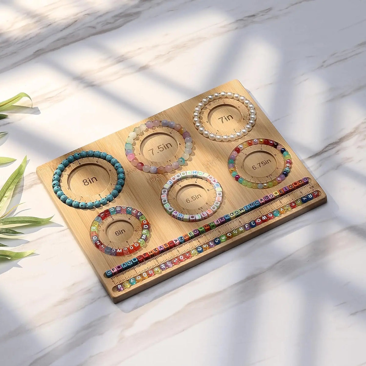 Bamboo Bead Board for Jewelry Making – DIY Beading Tray Jewelry Making Board SWANS