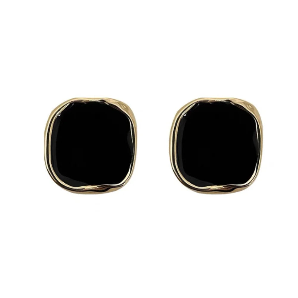 Irregular Square Geometric Stud Earrings – Trendy Metal Stud Earrings SWANS