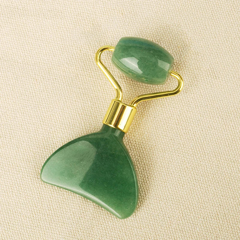 YOVIP Double Head Jade Face Roller & Massage Stick Jade Face Roller SWANS