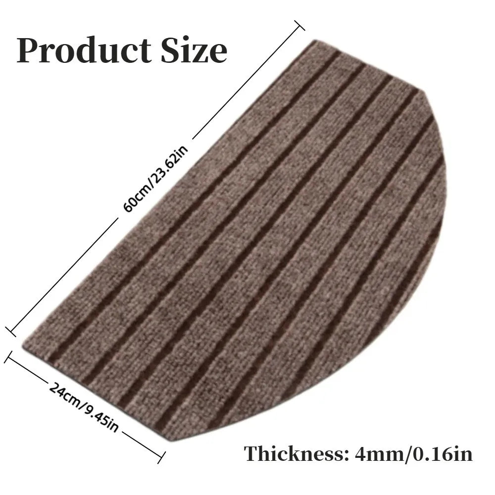 Semi-Circular Self-Adhesive Stair Tread Mat – Non-Slip 4mm Stair Tread Mat SWANS