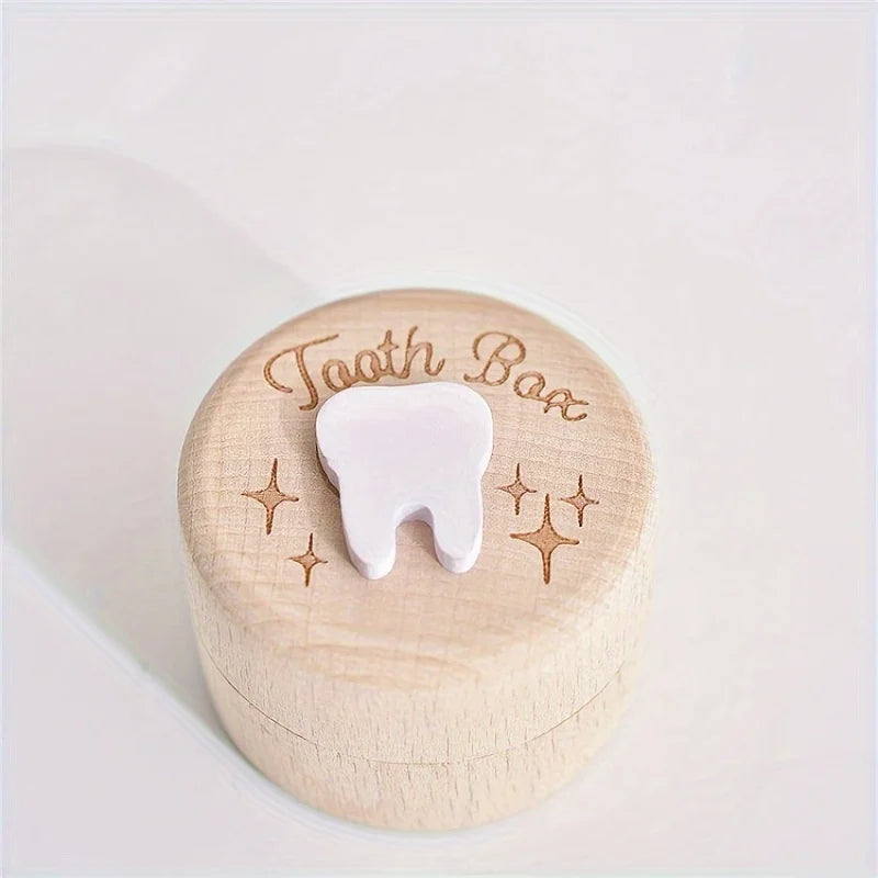 Wooden Tooth Fairy Box – Unfinished Wood Baby Keepsake Wood Keepsake Box SWANS