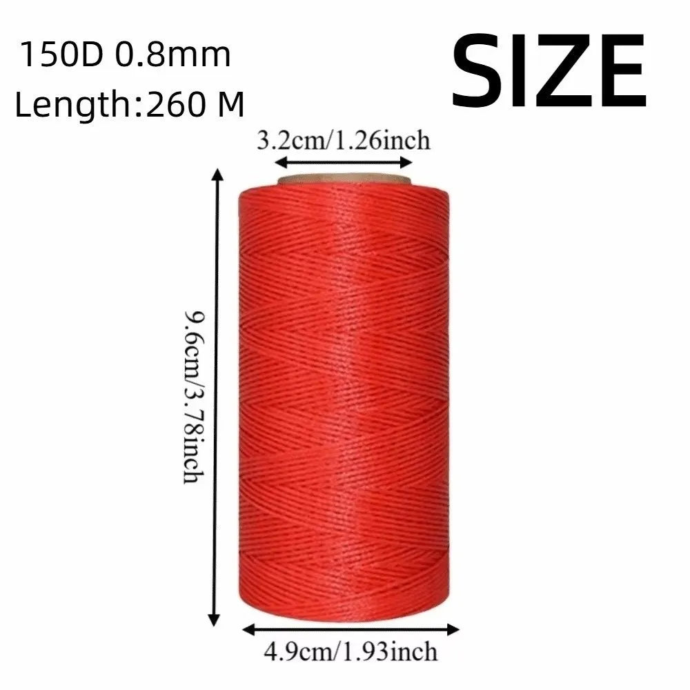 Waxed Thread Cord 0.8MM 260M – Leather & DIY Craft String Waxed Craft Thread SWANS