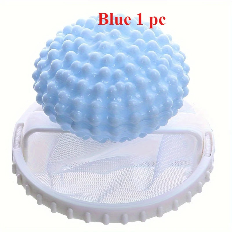 Washing Machine Cleaning Ball & Hair Filter Mesh Bag 1-2 Pack Laundry Filter Ball SWANS Blue 1 pc