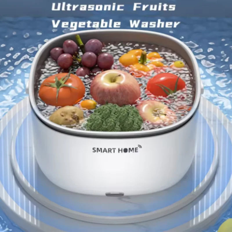 Ultrasonic Fruit & Vegetable Washer – Food Cleaning Purifier Ultrasonic Food Washer SWANS