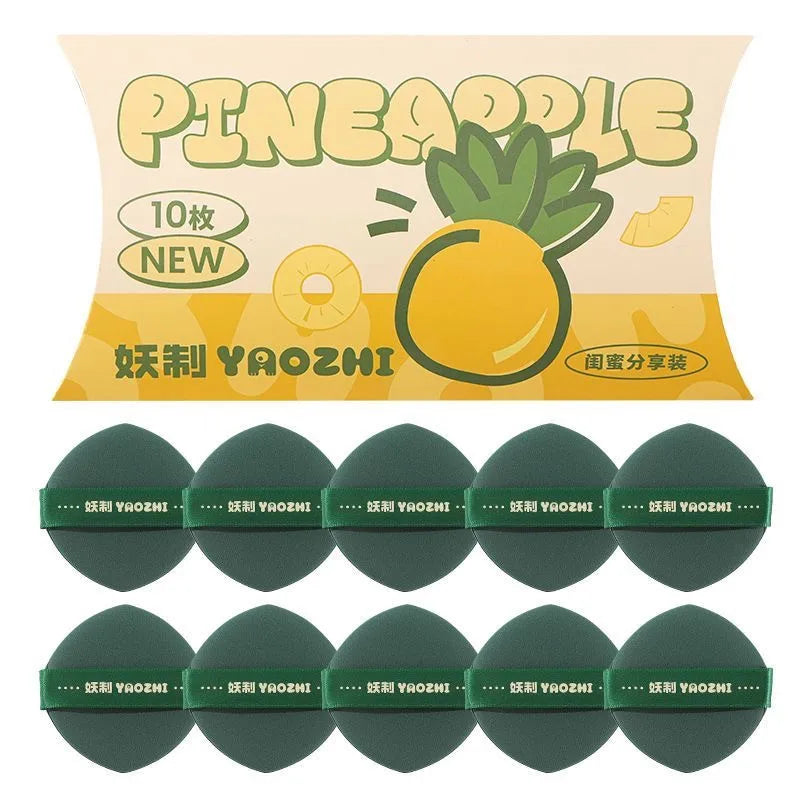 YAOZHI 10-Pack Air Cushion Makeup Sponge Puffs – Wet & Dry Makeup Sponge Puff SWANS Green