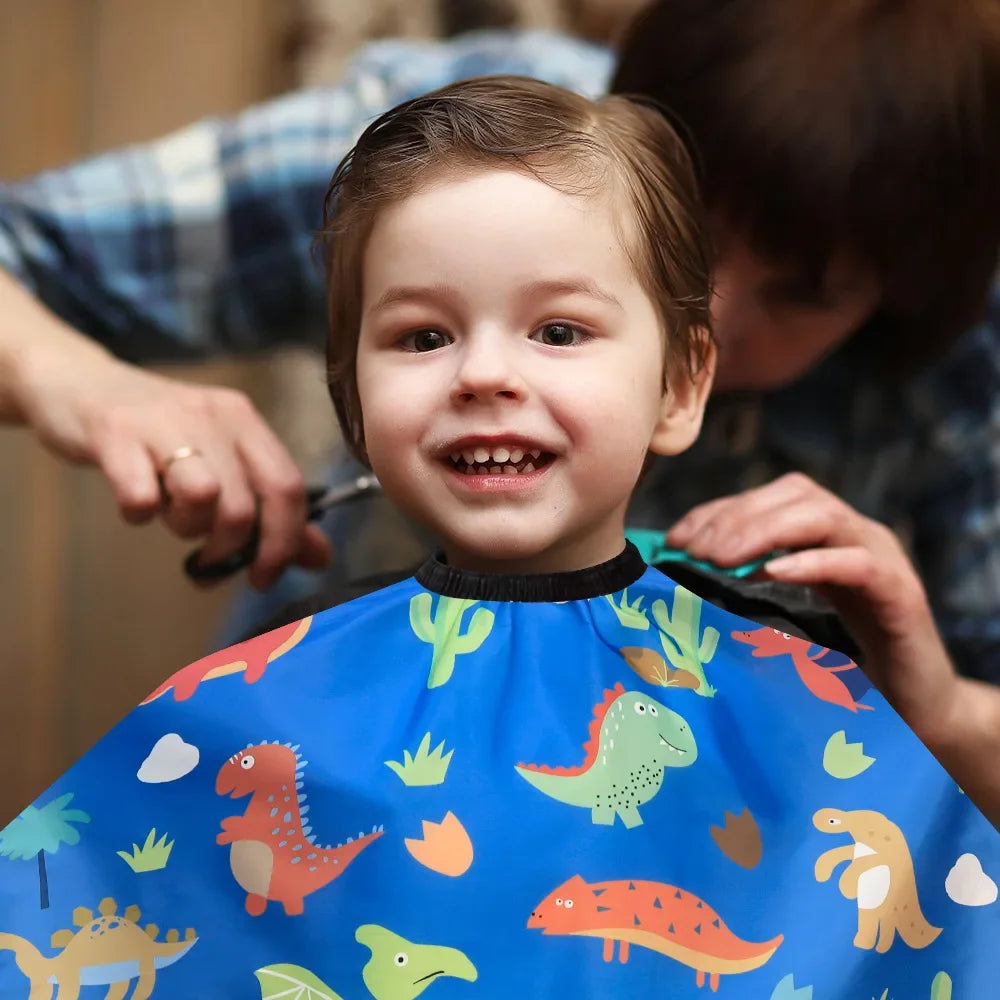 Kids Cartoon Waterproof Hair Cutting Cape – Barber Apron Hair Cutting Cape SWANS