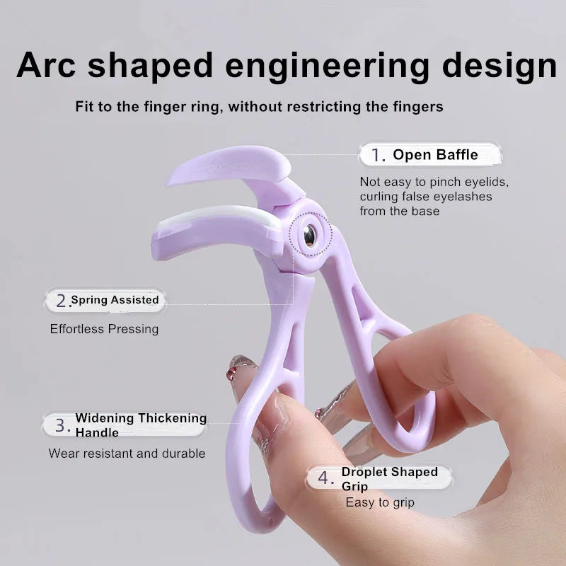 Wide & Mini Eyelash Curler Combo – Full Coverage Long-Lasting Eyelash Curler SWANS