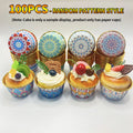 Disposable Paper Cake Cups 25/50/100 Pack – Baking Liners Disposable Baking Cups SWANS 100PCS