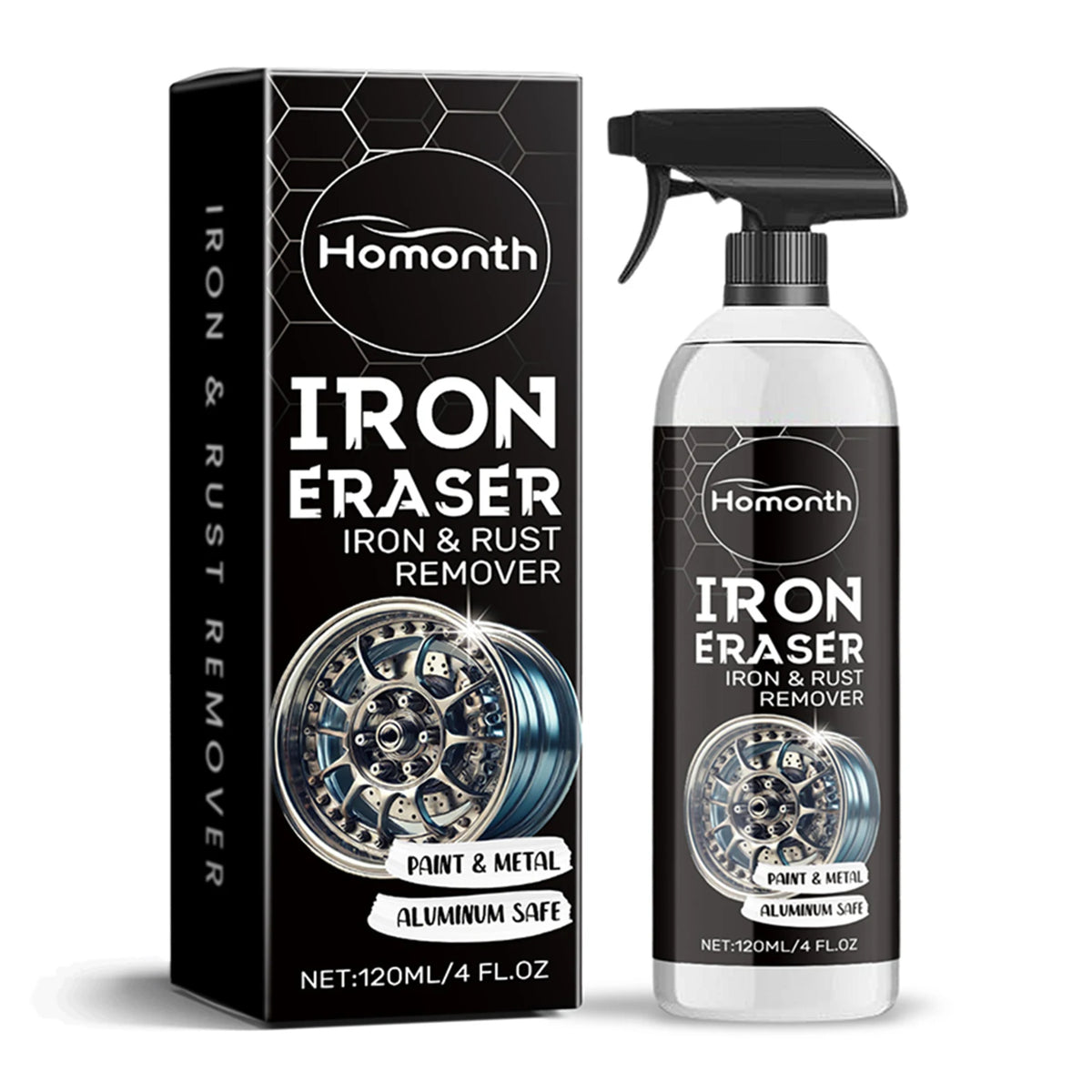 SWANS Car Wheel Rust Remover Spray – Alloy Rim Cleaner 120ml Wheel Rust Remover SWANS 1Pcs