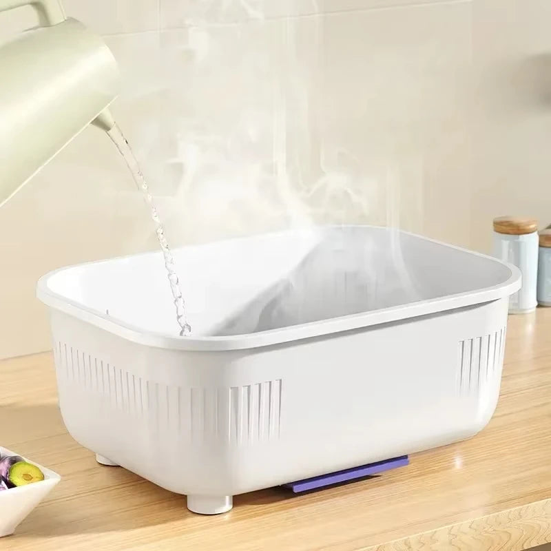 SWANS Dish Drying Rack with Lid Cover – Kitchen Organizer Dish Drying Rack SWANS
