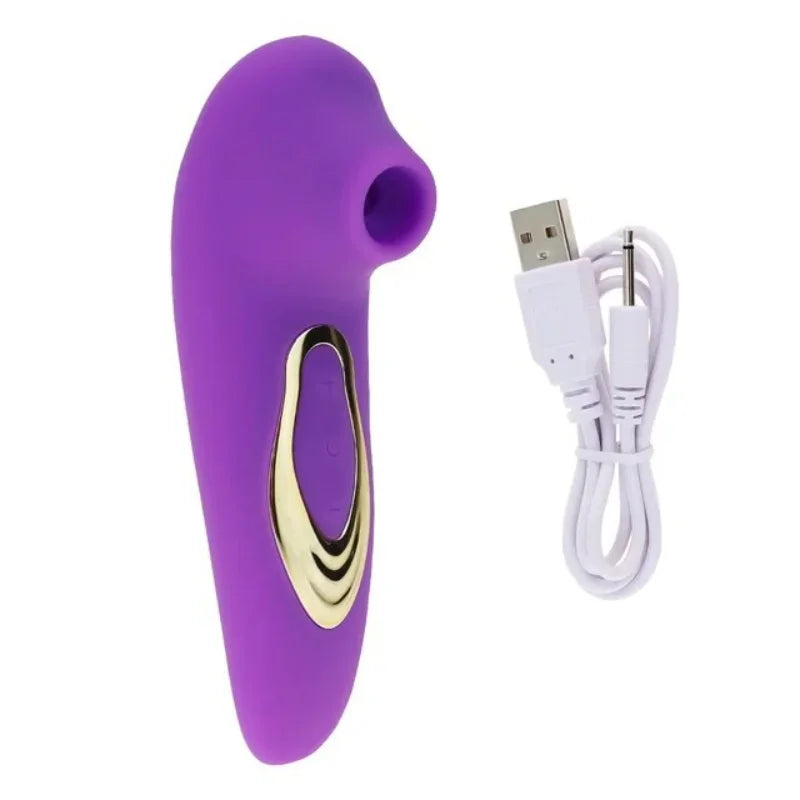 AIDEYA 7-Mode Suction Vibration Massager – IPX6 Silicone Personal Massager SWANS Purple No box