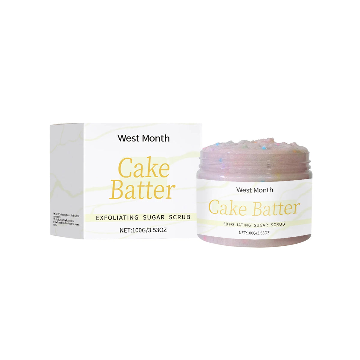 WEST MONTH Body Scrub – Exfoliating, Brightening & Softening Body Exfoliating Scrub SWANS 100g boxed