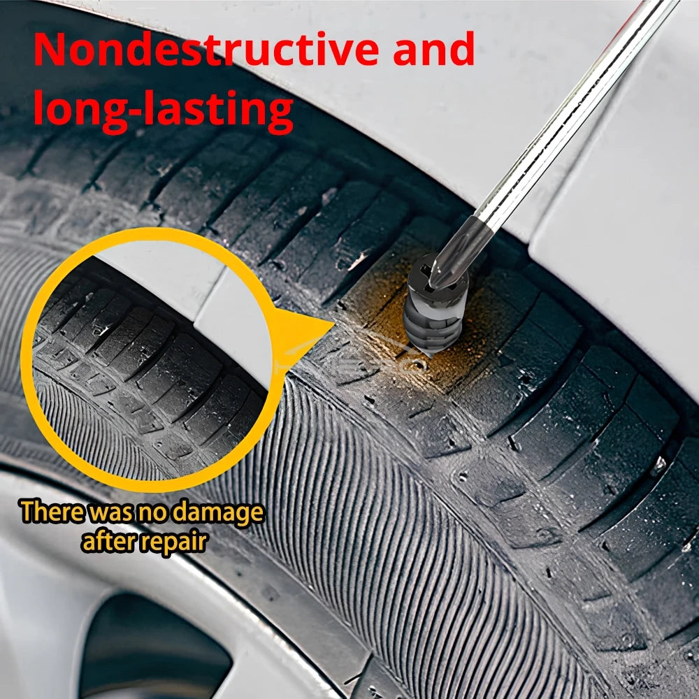 Tubeless Tire Repair Nail Kit – Car, Motorcycle & Scooter Tire Repair Kit SWANS