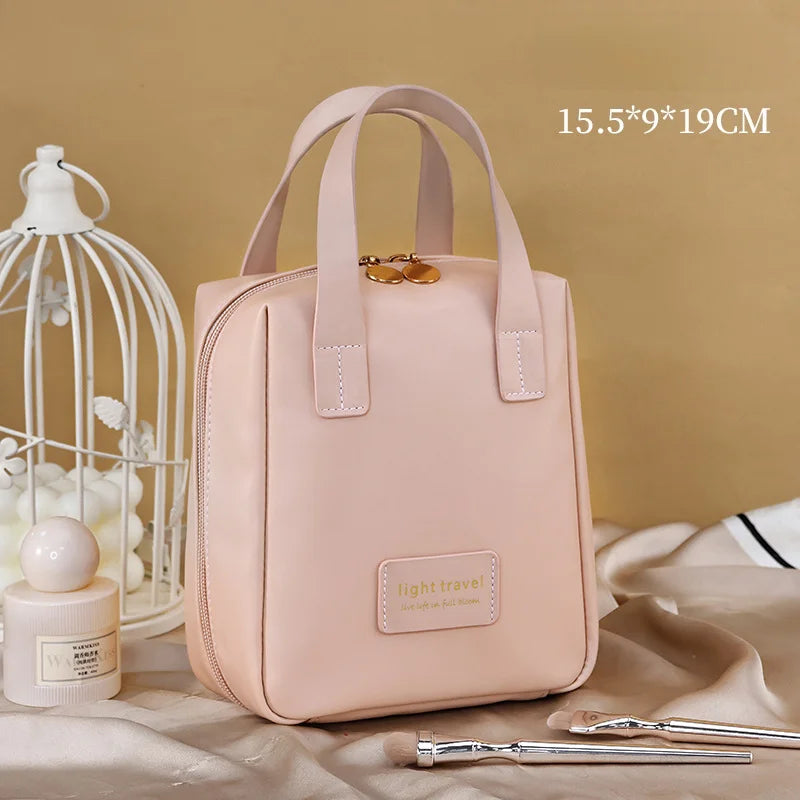 SWANS PU Waterproof Cosmetic Bag – Large Travel Makeup Organizer Travel Cosmetic Bag SWANS