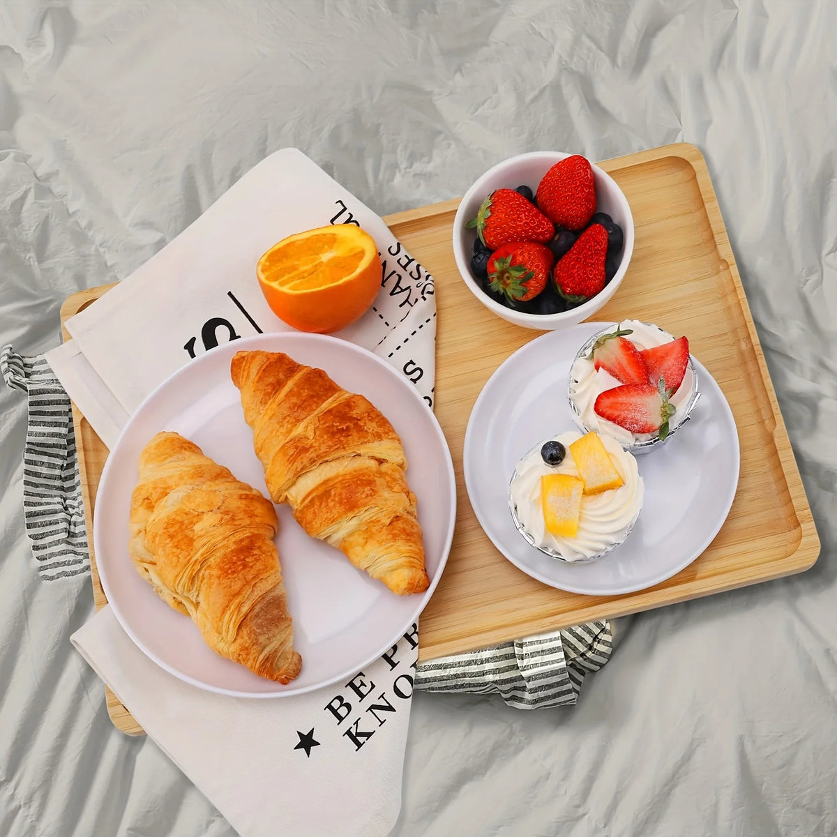 Wooden Nut & Dried Fruit Tray with Lid | Appetizer Organizer Serving & Storage Tray SWANS
