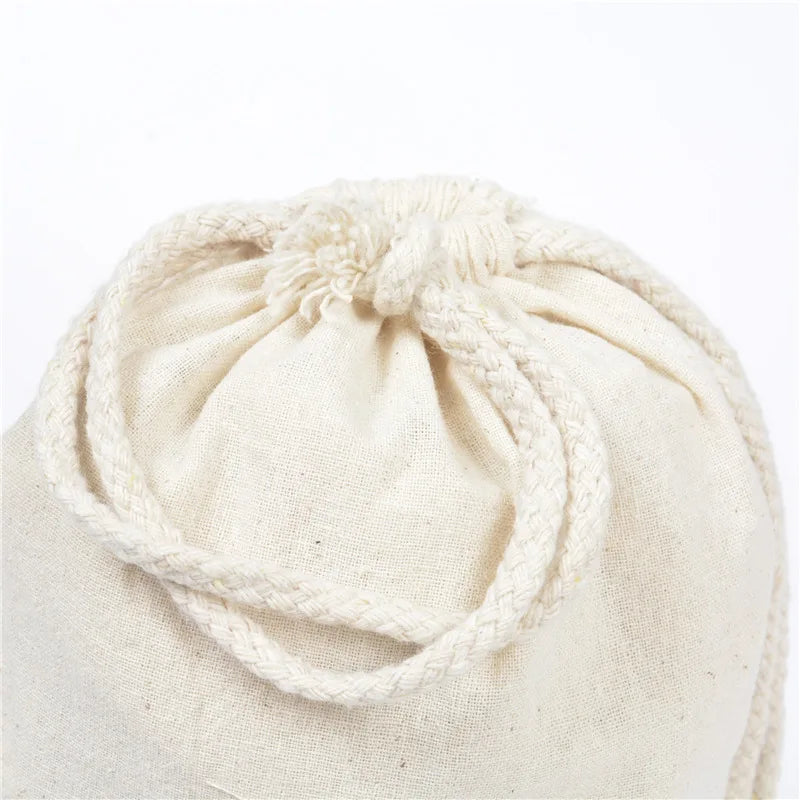 100-Pack Cotton Drawstring Bags – Gift Pouches & Storage Cotton Drawstring Bags SWANS