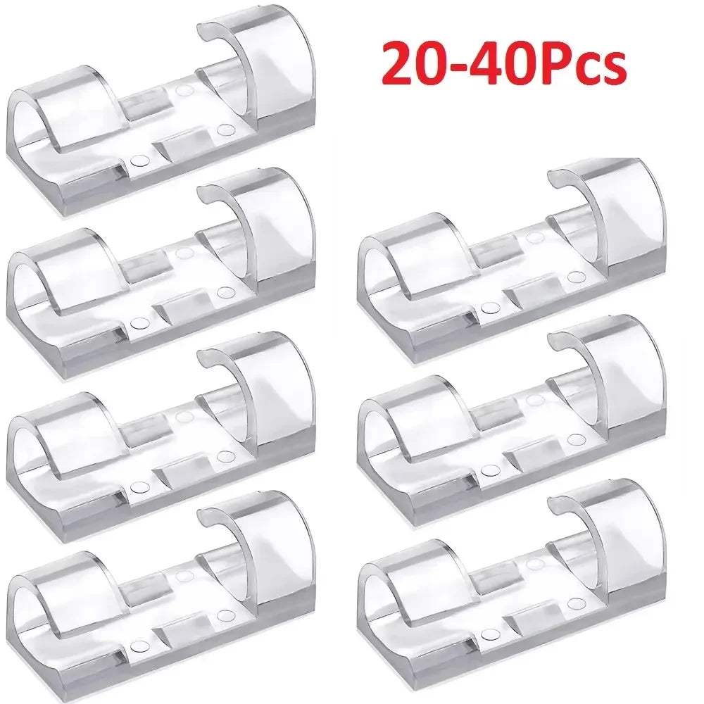 Cable Clips Wire Organizer Wall Mount Hook – 20/40 Pack Cable Clip Organizer SWANS