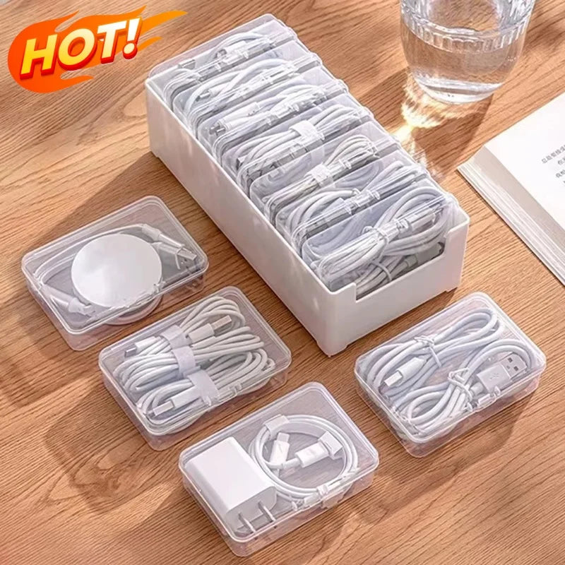 Cable & Desk Organizer Storage Box – Home Office Wire Manager Desk Organizer Box SWANS