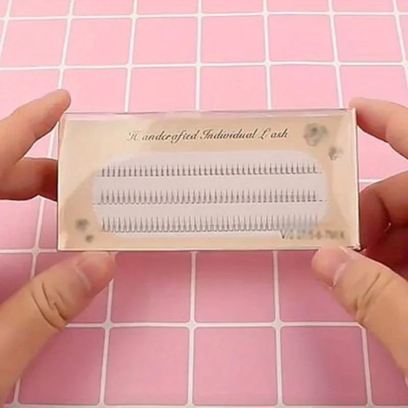 V-Shaped Lower Lash Clusters 120pcs – 5/6/7mm Natural Look False Lash Clusters SWANS