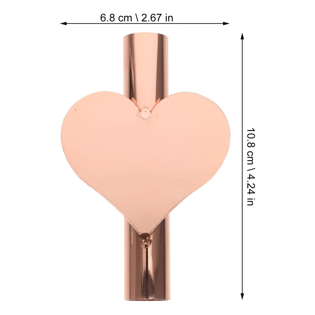 ROSENICE Heart Shaped Wall Vase – Iron Rose Gold Flower Decor Wall Flower Vase SWANS