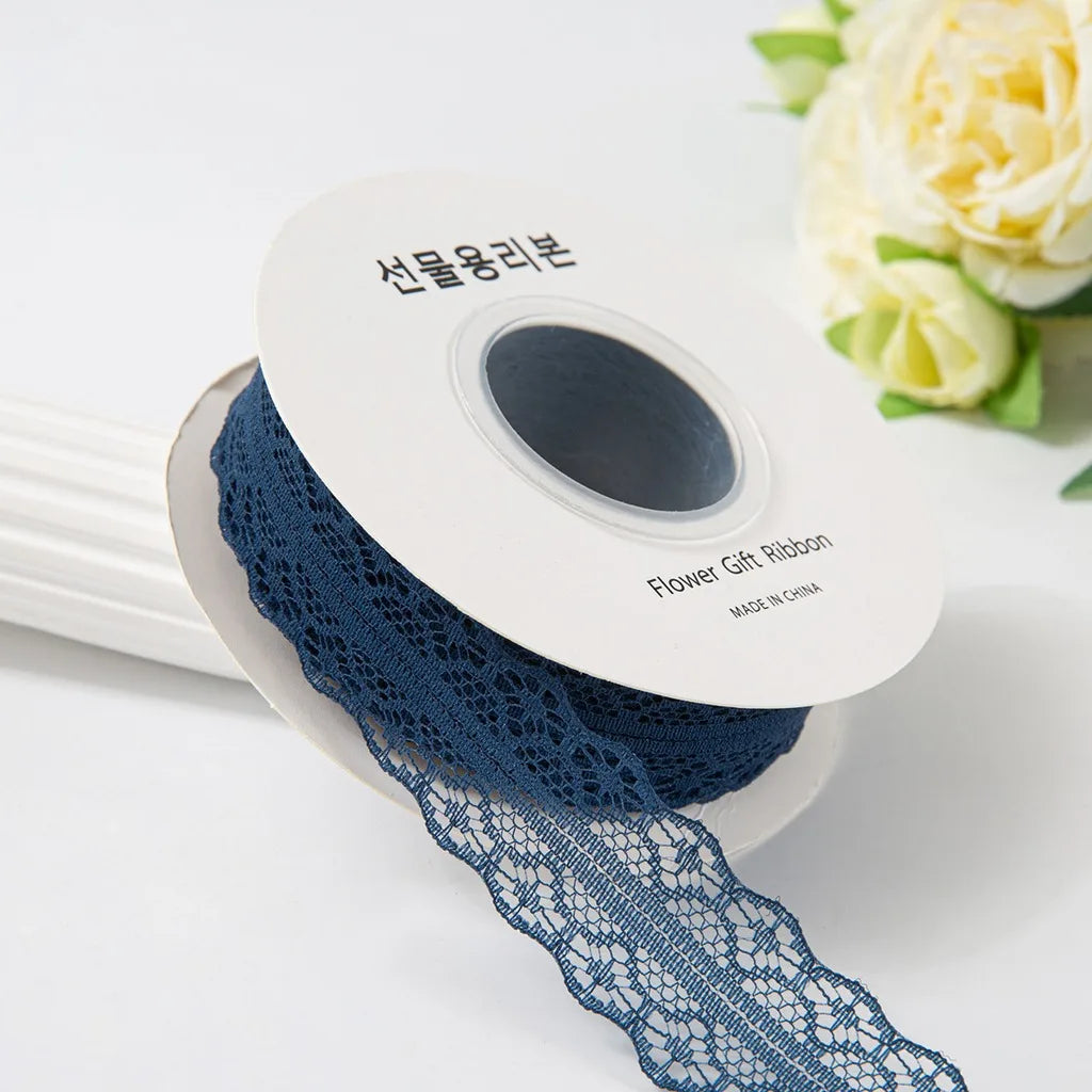 Hollow Out Polyester Lace Ribbon 3cm x 25 Yards – DIY Crafts Lace Craft Ribbon SWANS Navy-3cm 25y