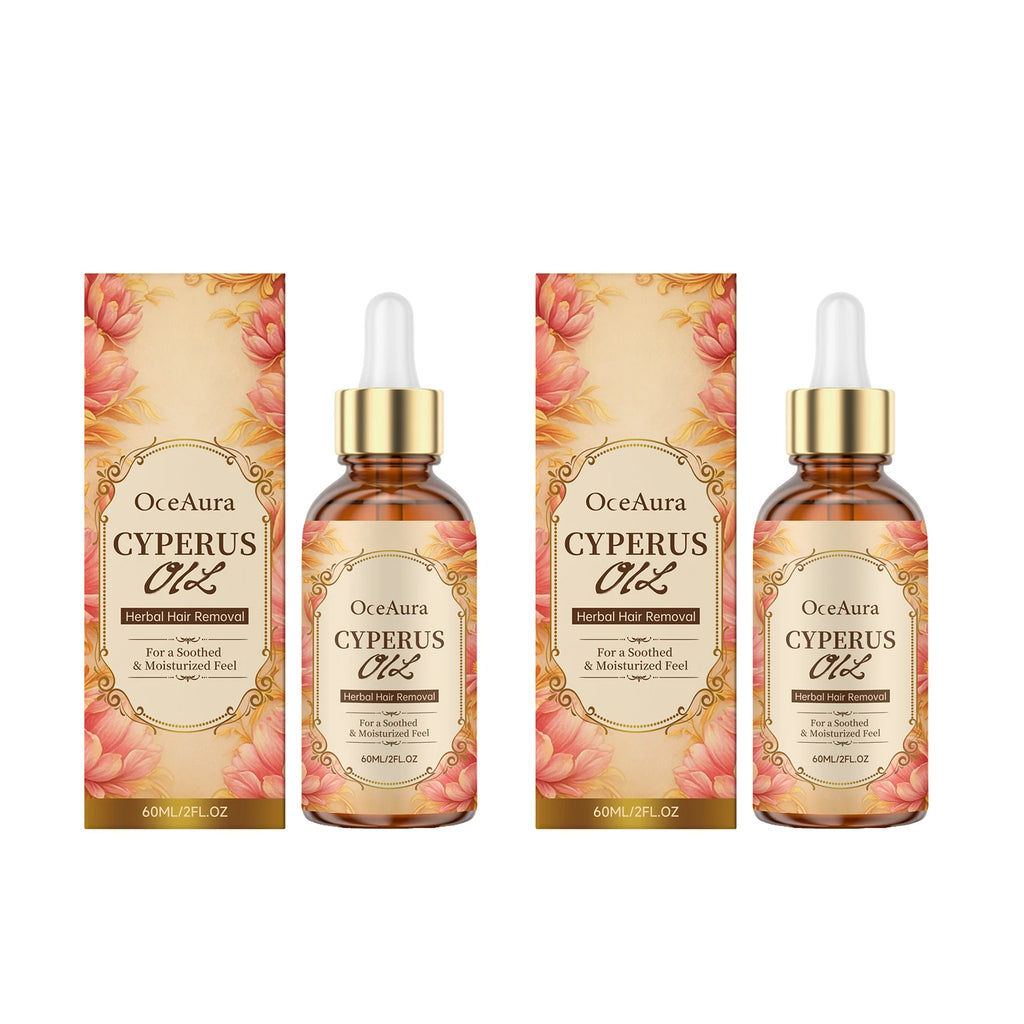 OceAura Cyperus Rotundus Herbal Hair Removal Oil 60ml Hair Removal Oil SWANS 120ml boxed
