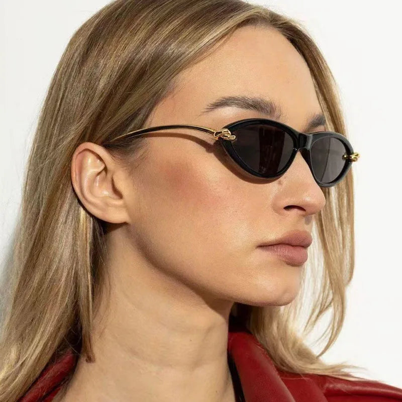 Y2K Vintage Cat Eye Sunglasses UV400 Gradient – Women Cat Eye Sunglasses SWANS