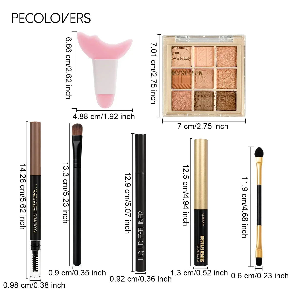7-Piece Waterproof Eye Makeup Set – Palette, Liner & Mascara Eye Makeup Set SWANS