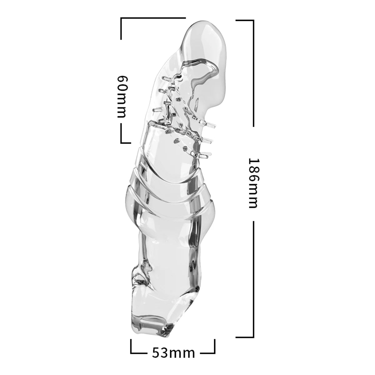 Textured Penis Sleeve TPE G-Spot Stimulating Intimacy Enhancer Intimacy Sleeve SWANS YC