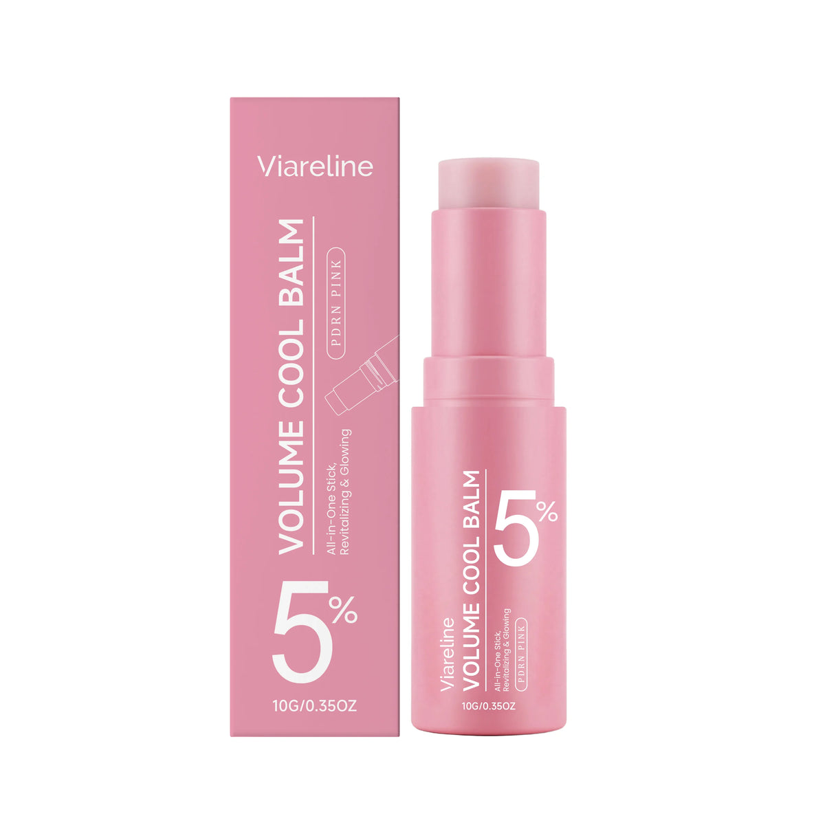 VIARELINE PDRN Pink Collagen Balm Stick – Deep Hydration Collagen Balm Stick SWANS C boxed