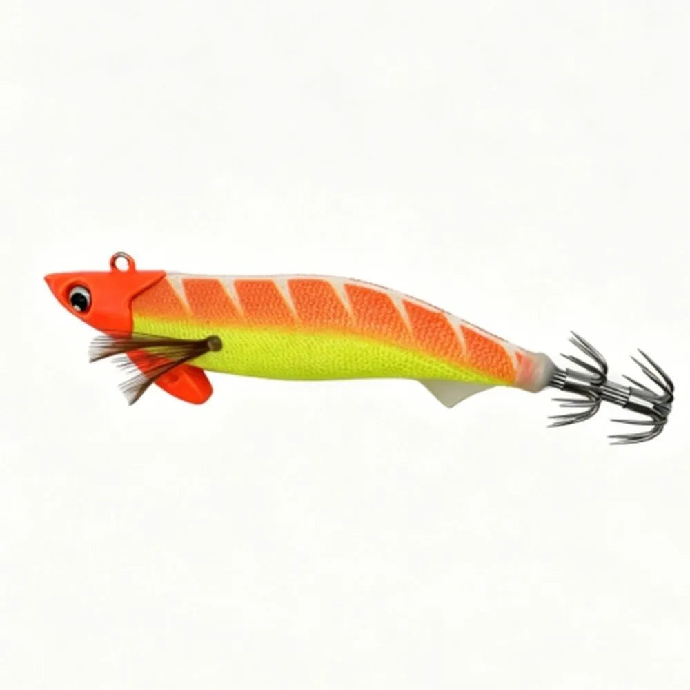 Wood Shrimp Squid Jig Hook 11.5cm – Glow Fishing Lure Squid Fishing Jig SWANS