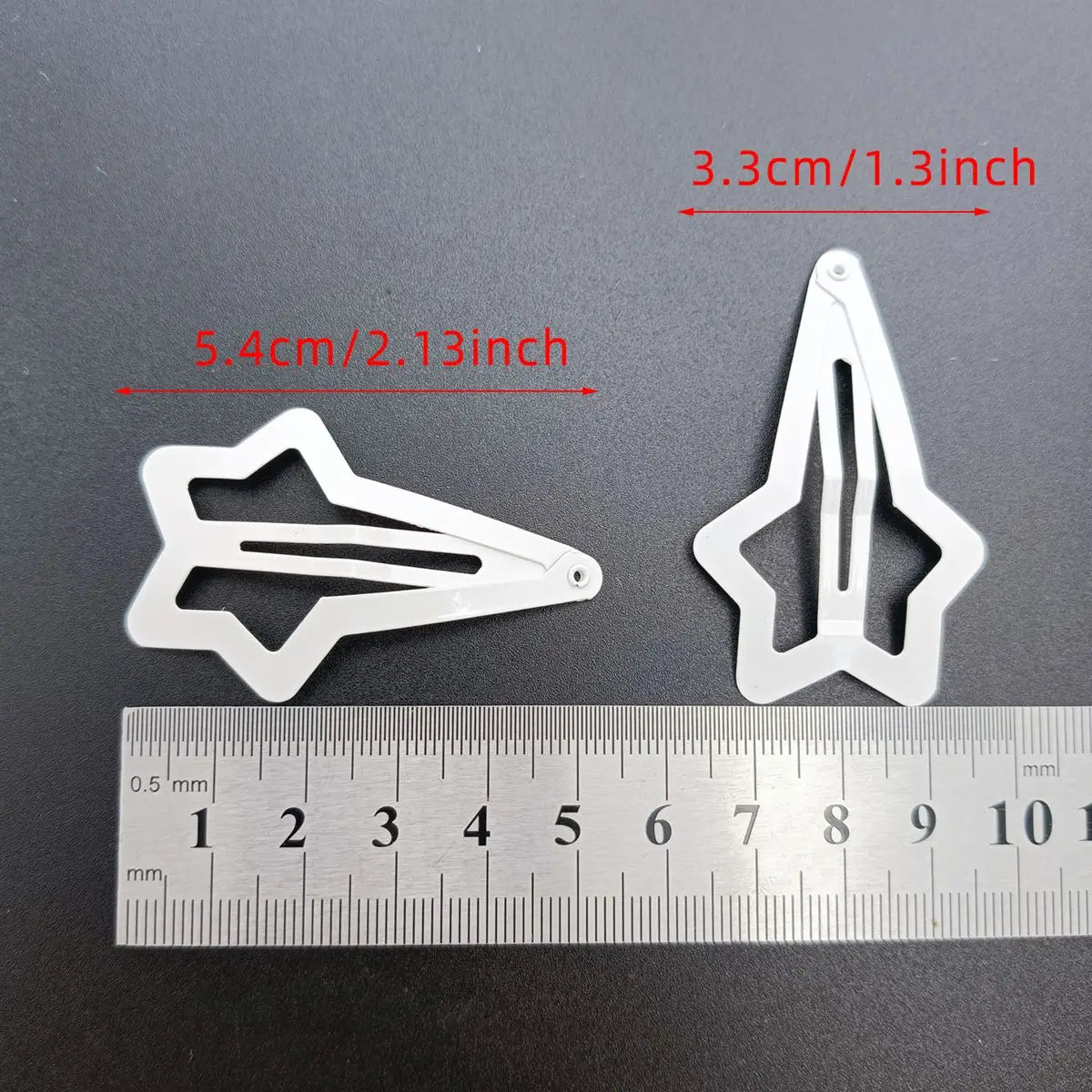 12-Pack Star Hair Clips – Non-Slip Metal Snap Barrettes Women Hair Snap Barrettes SWANS