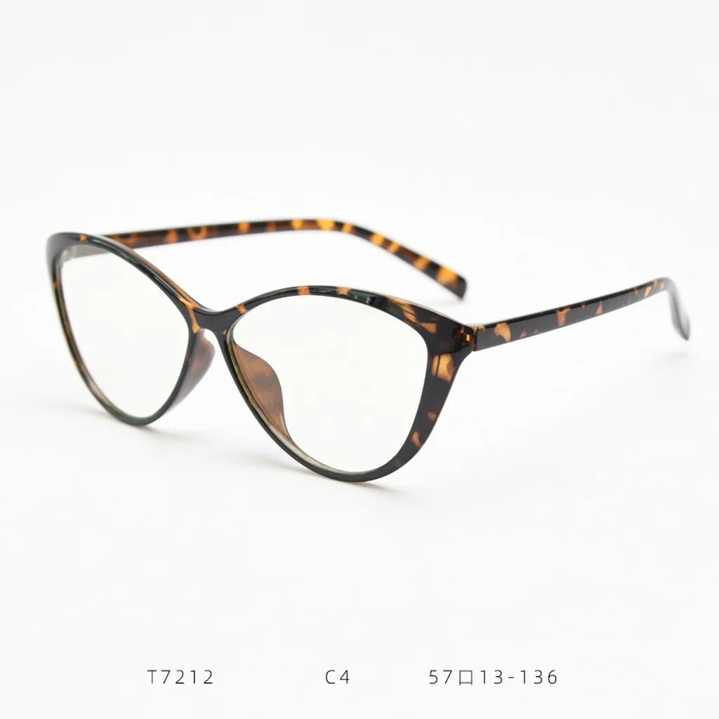 TR90 Cat Eye Blue Light Blocking Glasses Frame Women Eyeglasses Frame SWANS Tortoiseshell