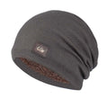 Fleece Lined Winter Beanie Hat – Unisex Warm Knitted Cap Winter Beanie Hat SWANS Khaki