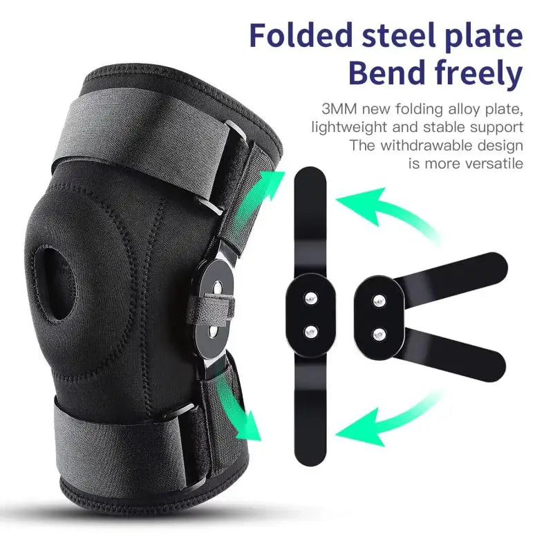 Hinged Knee Brace Compression Support Strap – Men & Women Knee Brace Support SWANS