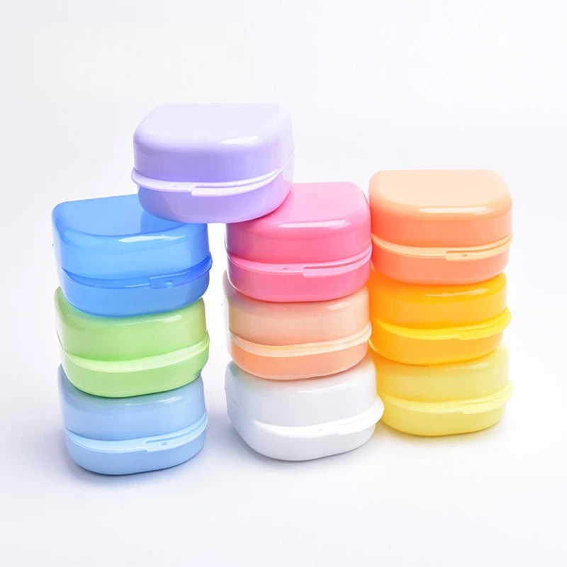 Portable Denture & Retainer Storage Box – 1/2/3 Pack Dental Retainer Case SWANS
