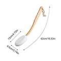 Long Handle Lotion Applicator & Body Brush – Wood & EVA Body Brush Applicator SWANS 1pcs