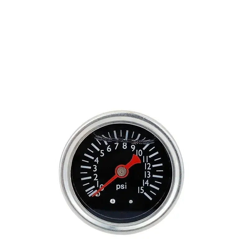 0–15 PSI Liquid-Filled Pressure Gauge 40mm 1/8" NPT | Fuel & Hydraulic Pressure Gauge SWANS