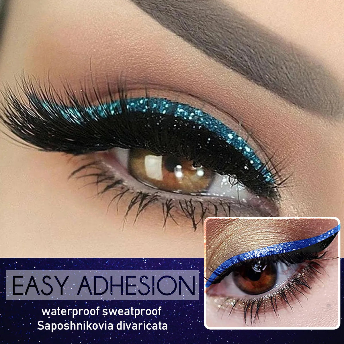 Ximonth 3D Faux Mink Self-Adhesive False Eyelashes – 7 Colors False Eyelashes SWANS