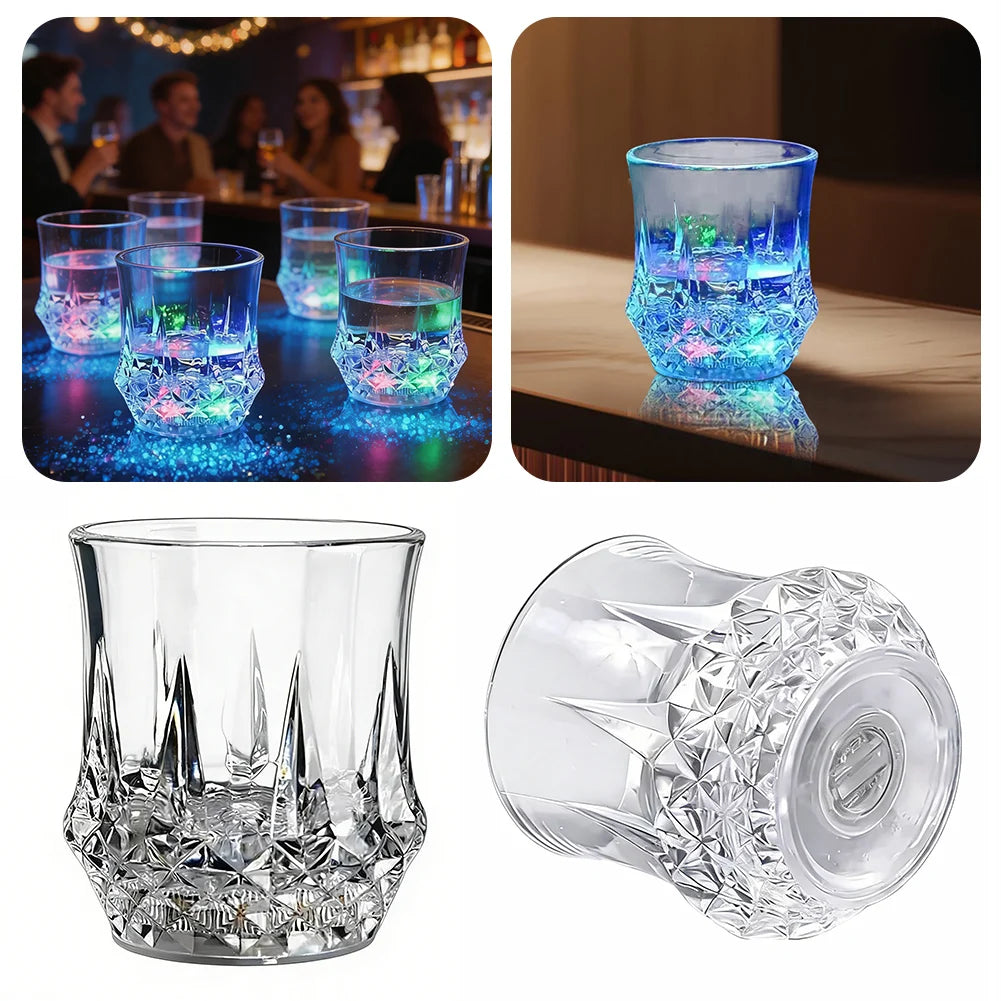 LED Color-Changing Light-Up Drinking Cups for Parties & Bar LED Drinkware SWANS