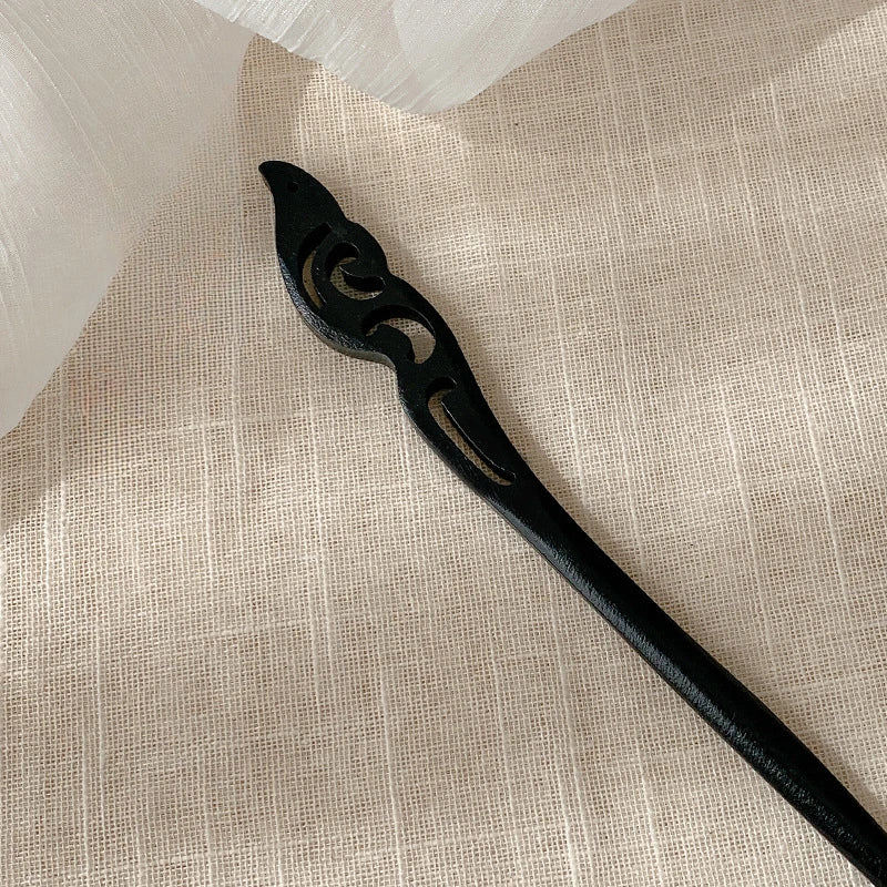 Wooden Hairpin Chinese Style Ruyi Tassel Hair Stick Hair Stick Accessory SWANS Style 10