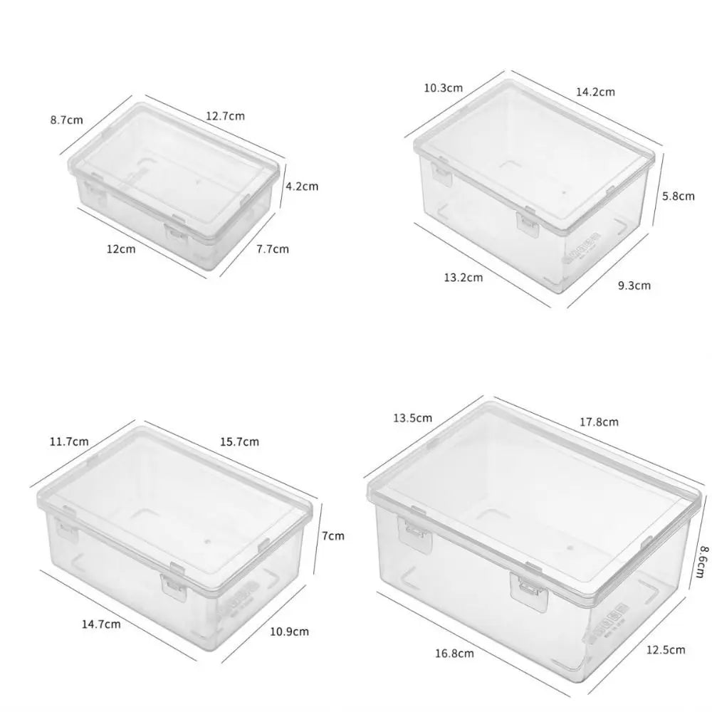 Large Transparent Storage Box with Lid – Dustproof Organizer Storage Organizer Box SWANS