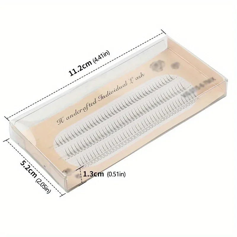 V-Shaped Lower Lash Clusters 120pcs – 5/6/7mm Natural Look False Lash Clusters SWANS 1Box