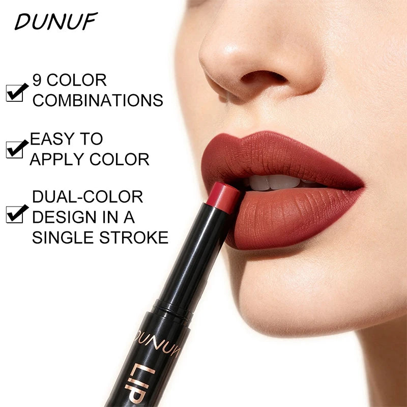 Velvet Matte Dual-Tone Lip Liner – Gradient Ombré Pencil Lip Liner Pencil SWANS