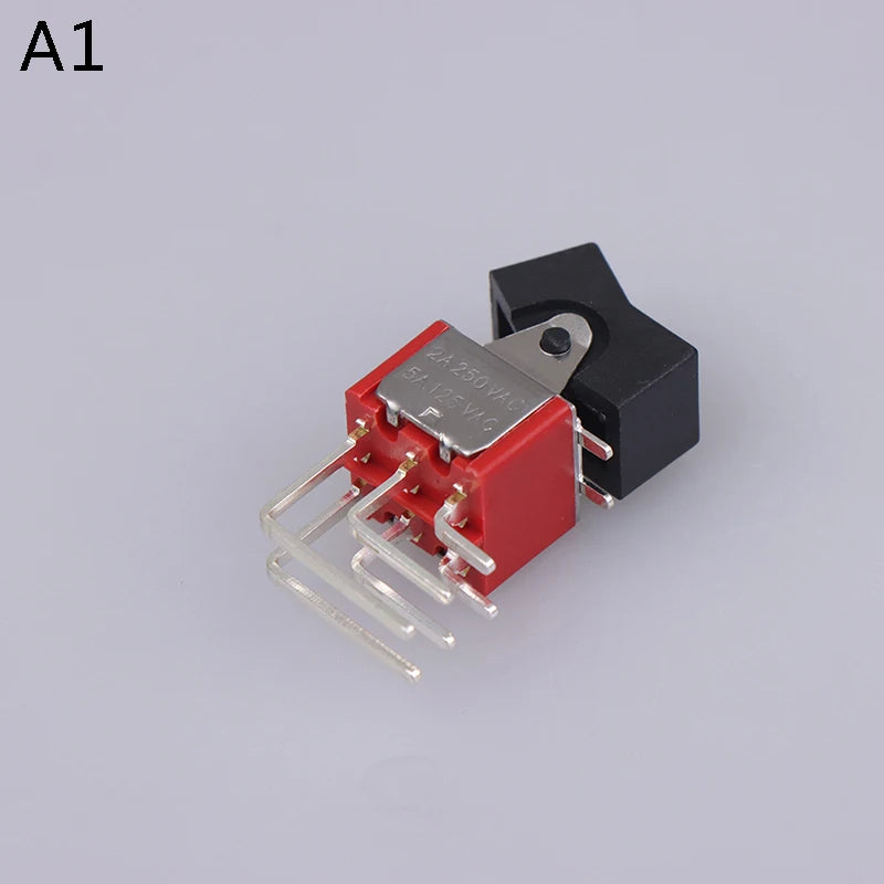 RLS-202-A4 Ship Type Rocker Arm Side Switch – Metal Button Rocker Arm Switch SWANS A1