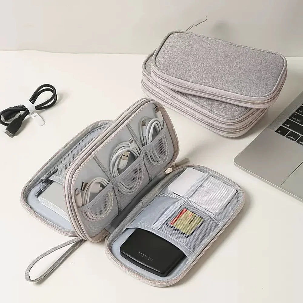 SWANS Double Layer Travel Digital Organizer Pouch Travel Organizer Pouch SWANS