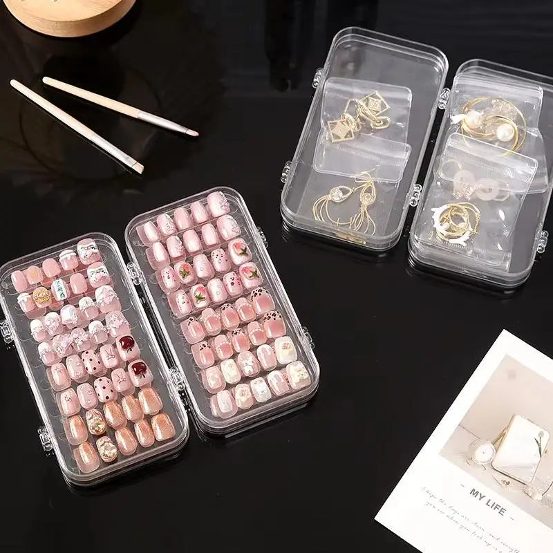 Multi-Layer Transparent Nail Display Holder & Storage Organizer Nail Art Organizer SWANS