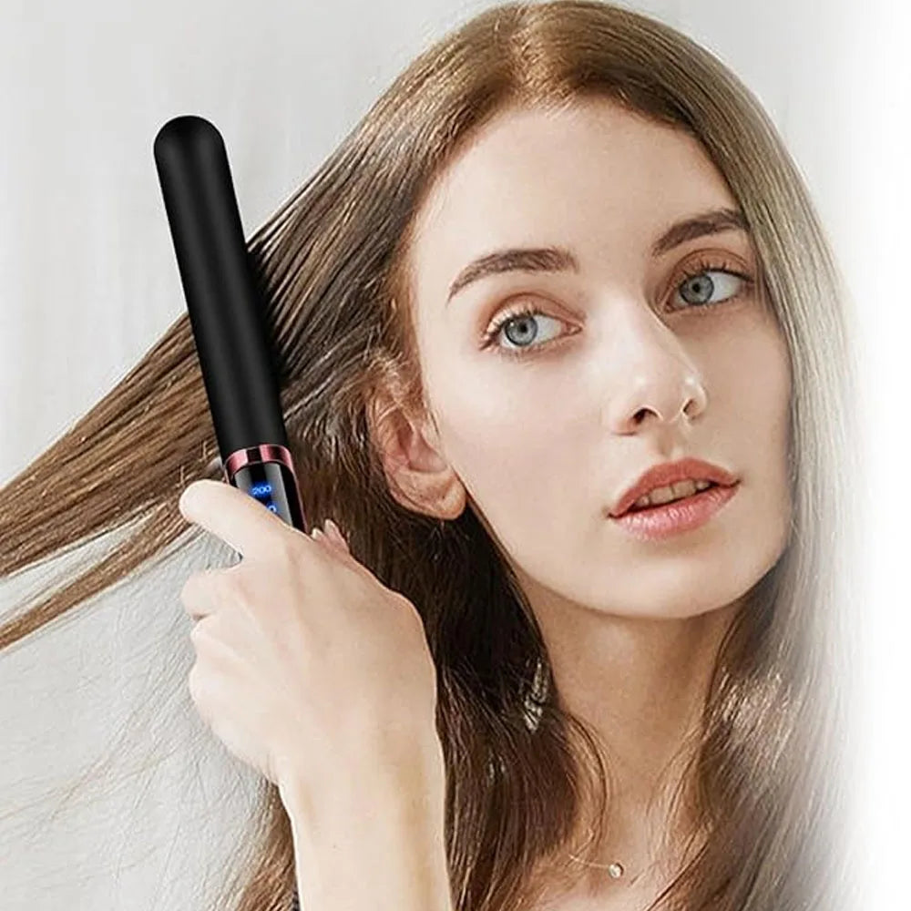 YIBER 26MM 2-in-1 Negative Ion Hair Straightener Curling Iron Hair Straightener Iron SWANS