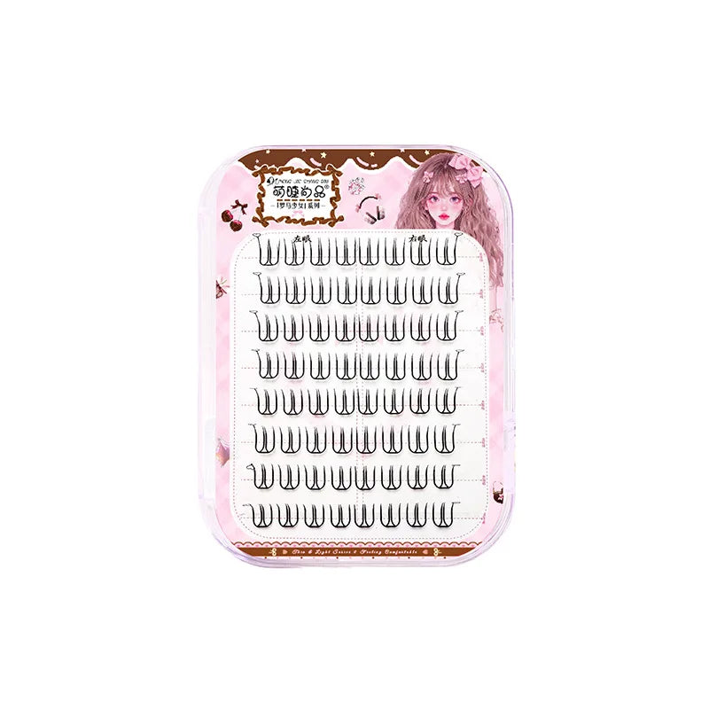Self-Adhesive Korean Wispy Lash Clusters – No Glue Needed False Eyelash Clusters SWANS